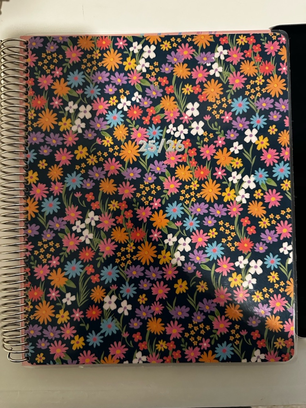 Teach Well Floral Spiral Horizontal Teacher Planner June 25-June 26